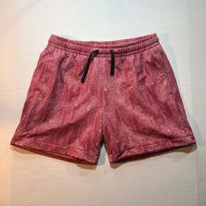 Bearbottom Red Paisley Volley Shorts 5.5" Inseam Lined Size Medium